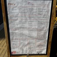 Menu   at Chai Street in Cardiff