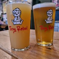 Beer, obviously at Tiny Rebel in Cardiff
