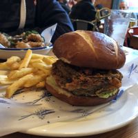 Southern style Seitan burger  at Tiny Rebel in Cardiff