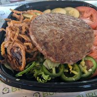 Beyond Burger salad at BurgerFi in Wellington