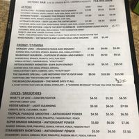 Menu at Detoxx Bar in Queens