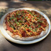 Korean Pizza at Madison's 1212 in Calgary