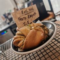 Rool Salted pesto rolls roquettes at Grounded in Paris
