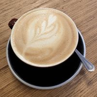 Pimpkinspice latte  at Grounded in Paris