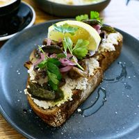 Ricotta Toast at Grounded in Paris