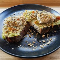 Avocado toast at Grounded in Paris