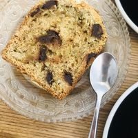Zucchini chocolate cake at Grounded in Paris