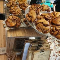 Cinnamon & other buns at Grounded in Paris