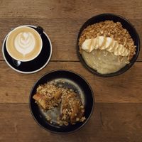 Sweet toast and granola at Grounded in Paris