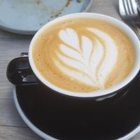 Latte at Grounded in Paris