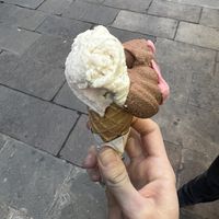 hazelnut and chocolate   at Bellamia Gelateria Italiana in Barcelona
