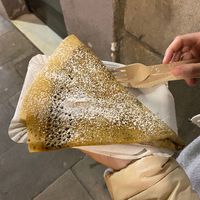 Crep de chocolate vegano muy bueno  at Bellamia Gelateria Italiana in Barcelona