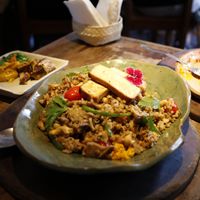 Baião de dois muuuuito bem servido e delicioso! at Taberna d'Omar in Sao Joao Del Rei