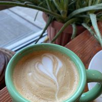 Soy latte  at Broadfork Cafe - Uptown in Seattle