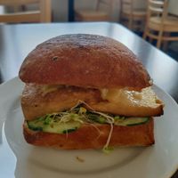 Tofu Breakfast Sandwich at Broadfork Cafe - Uptown in Seattle