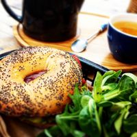 Pepper & avocado bagel at No. 3a in Bromsgrove