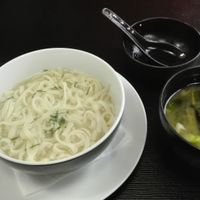 Miso soup and soba at Manami in Klaipeda