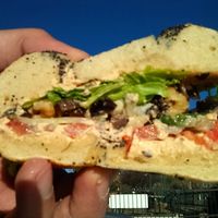 Mmmm at Biff's Bagels in Flagstaff