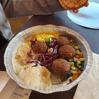Falafel plate at IDOF - Navy Pier in Chicago