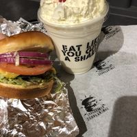OG Burger and shake   at Stand-Up Burgers in Berkeley