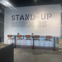 Booths, Barstool Seating, and High-Chairs Available  at Stand-Up Burgers in Berkeley