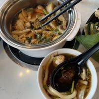 Yummy Sichuan Spicy (vegan upon request) Hot Pot with udon 💚  at Jasmine 26 Hotspot in Minneapolis