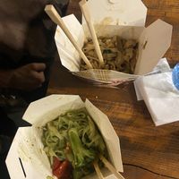 Green curry and satay   at Wok Republic in Belgrade