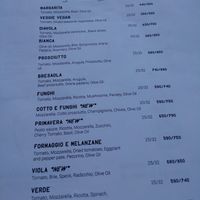 Menu at Majstor i Margarita in Belgrade