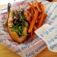 Chickpea dog at Beach Dog in San Jose Del Cabo