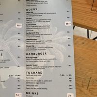 Menu at Beach Dog in San Jose Del Cabo