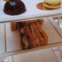 Vegan afternoon tea - and this was just the start ! at The Palm Court in London