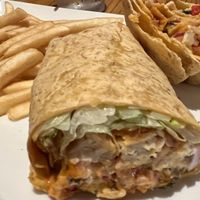 Buffalo chick’n wrap!  at Bob's Burgers and Brew in Marysville
