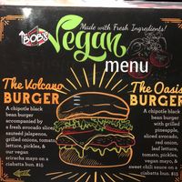 Their new Vegan Menu! at Bob's Burgers and Brew in Marysville