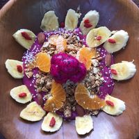 Bruce Lee smoothie bowl  at Green Guru in Canggu