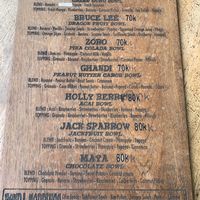 Menu  at Green Guru in Canggu