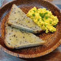 Tofu scramble and toast at The Art Club - Koh Samui Hospital in Koh Samui