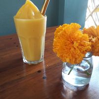 Mango smoothie at The Art Club - Koh Samui Hospital in Koh Samui