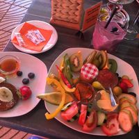Vegan brunch plate , there was also bread just not on photo.  at Biggi's in Mallorca