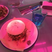 Tofu baoger and smoked edamame  at Happy Boy Eatery in Auckland