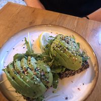 Avocado toast  at Cafe OHA in Valby