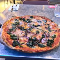 vegan pizza at Pizza Express - St Johns Wood in London