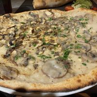 White pizza  at Pizza Express - Aldwych in London