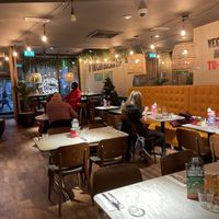 interior seating at Pizza Express - Aldwych in London