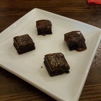 Vegan brownie bites at The Yard in Ilkley