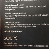 Dips and soups at Tagine Tapas and Grill in North Perth