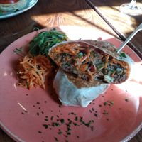 Jerk tofu wrap at Mary & Archie in Manchester