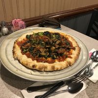 Vegan pizza   at The International Delight Cafe in Bellmore