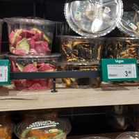 various vegan snacks - artisan at AMS - Albert Heijn in Schiphol