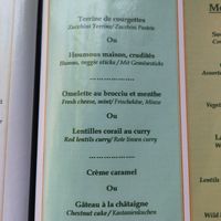 Vegetarian Menu, also some vegan dishes available at A Casa di l'orsu in Corsica