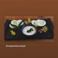 Cashew “cheese” spread  at Vegan Dairy Nepal in Kathmandu